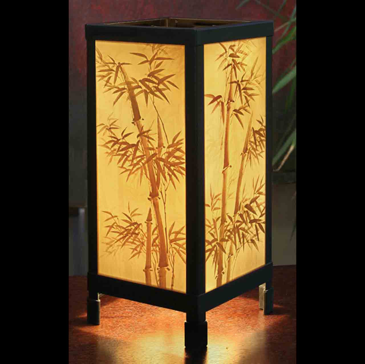 Bamboo Luminaire Table Top Lamp