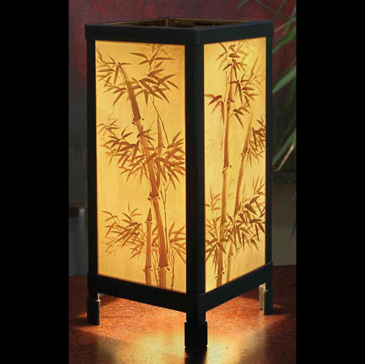 Bamboo Luminaire Table Top Lamp