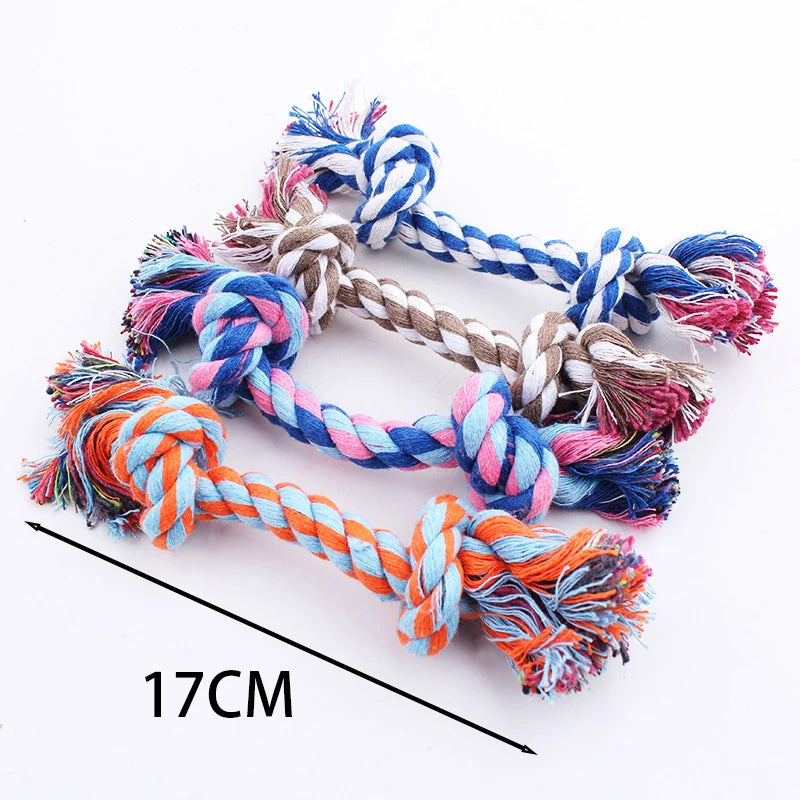 Interactive Cotton Rope Dog Toy Mini Ball Chew Toy for Small to Large Dogs