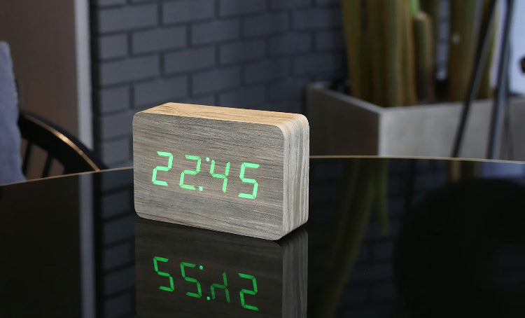 Brick Click Alarm Clock – Sleek, Stylish, and Smart with LED Display