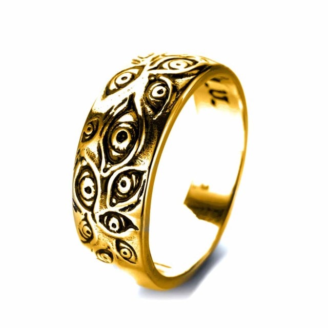 Retro Fashion Gothic Eyes Ring Jewelry Men's and Ladies Ring