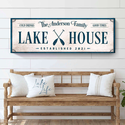 Personalized Lake House Sign IV