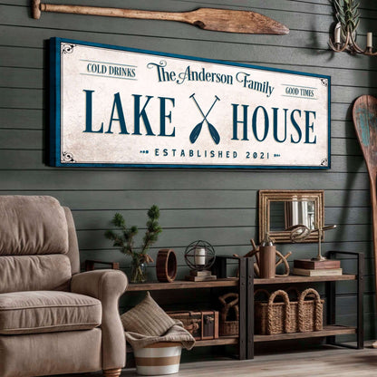 Personalized Lake House Sign IV