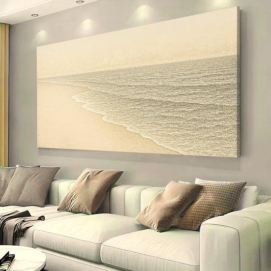 Beach Shoreline Coastal Canvas Wall Art III