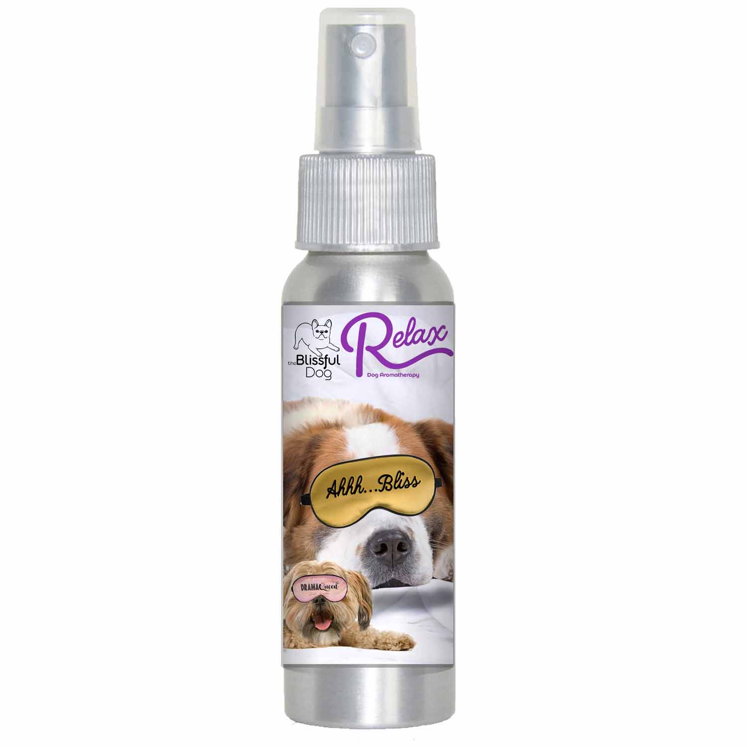 3 Cute Puppies Relax Dog Aromatherapy spray bottle designed to calm dogs during storms.