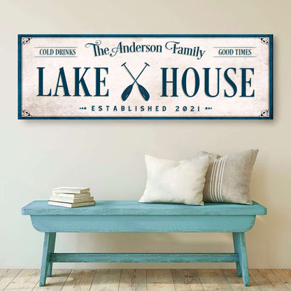 Personalized Lake House Sign IV