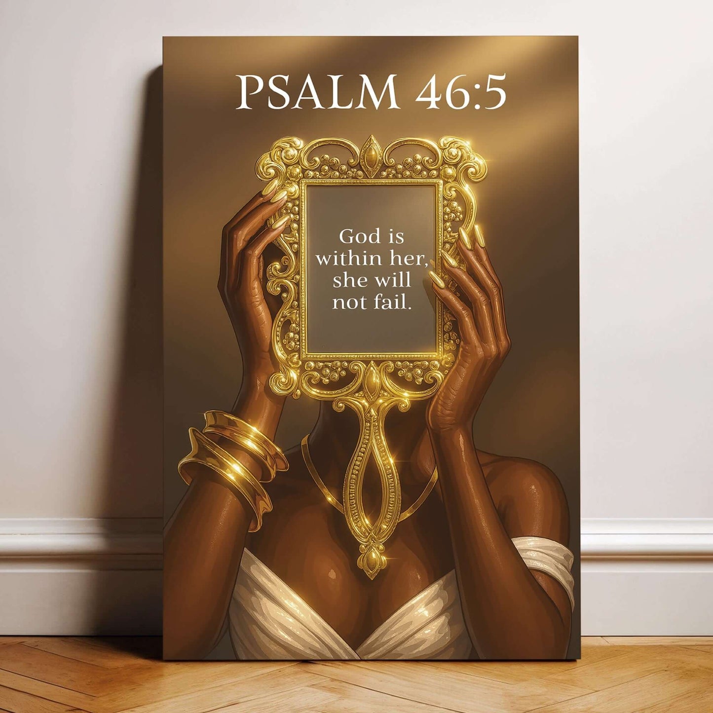 God Is Within Her She Will Not Fall Psalm 46:5 Faith Sign VII