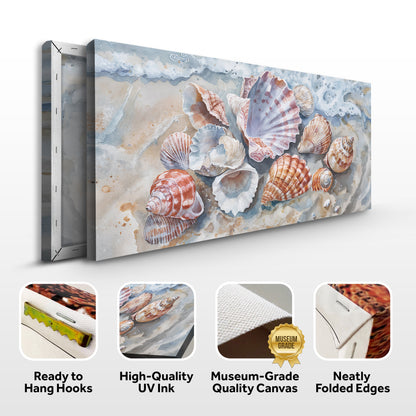 Sea Shells Modern Coastal Wall Art