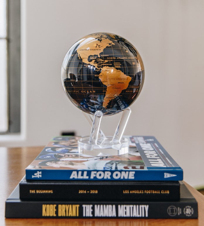 Black and Gold World Globe by MOVA