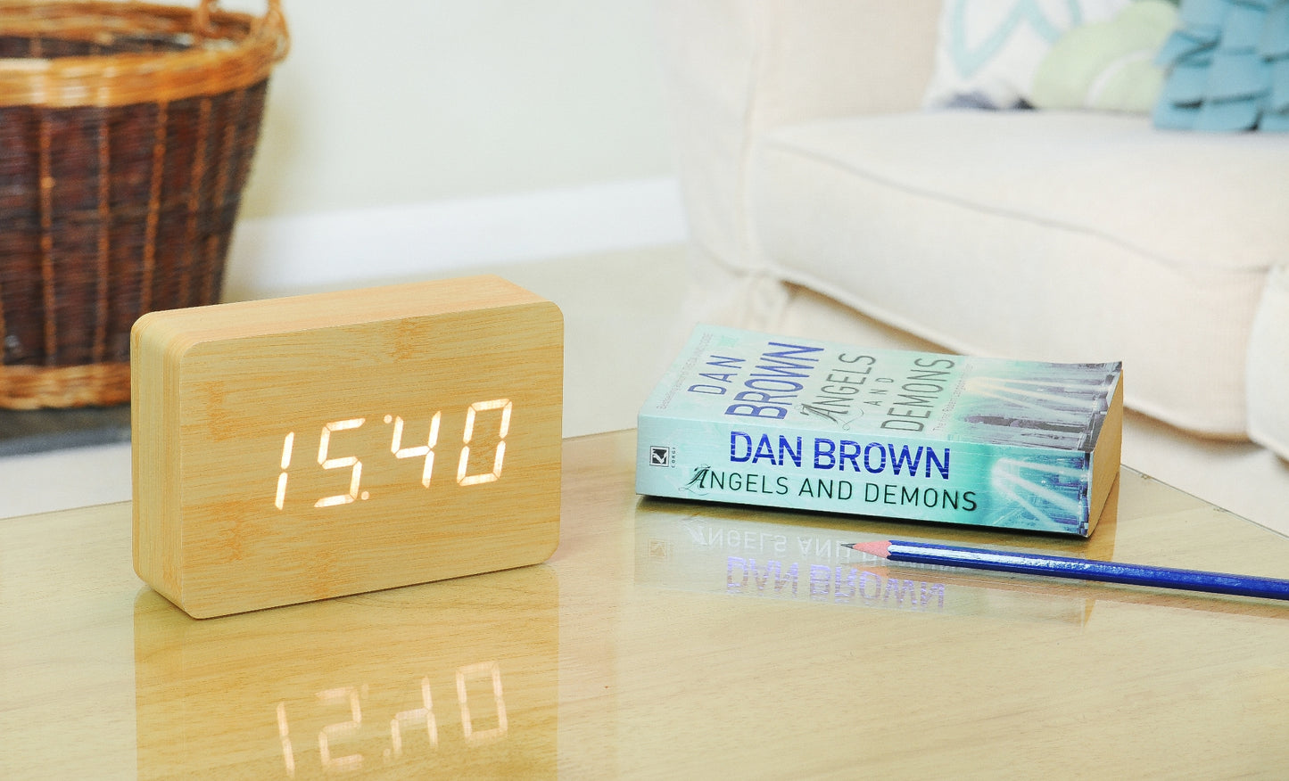 Ginko Design Brick Click Alarm Clock