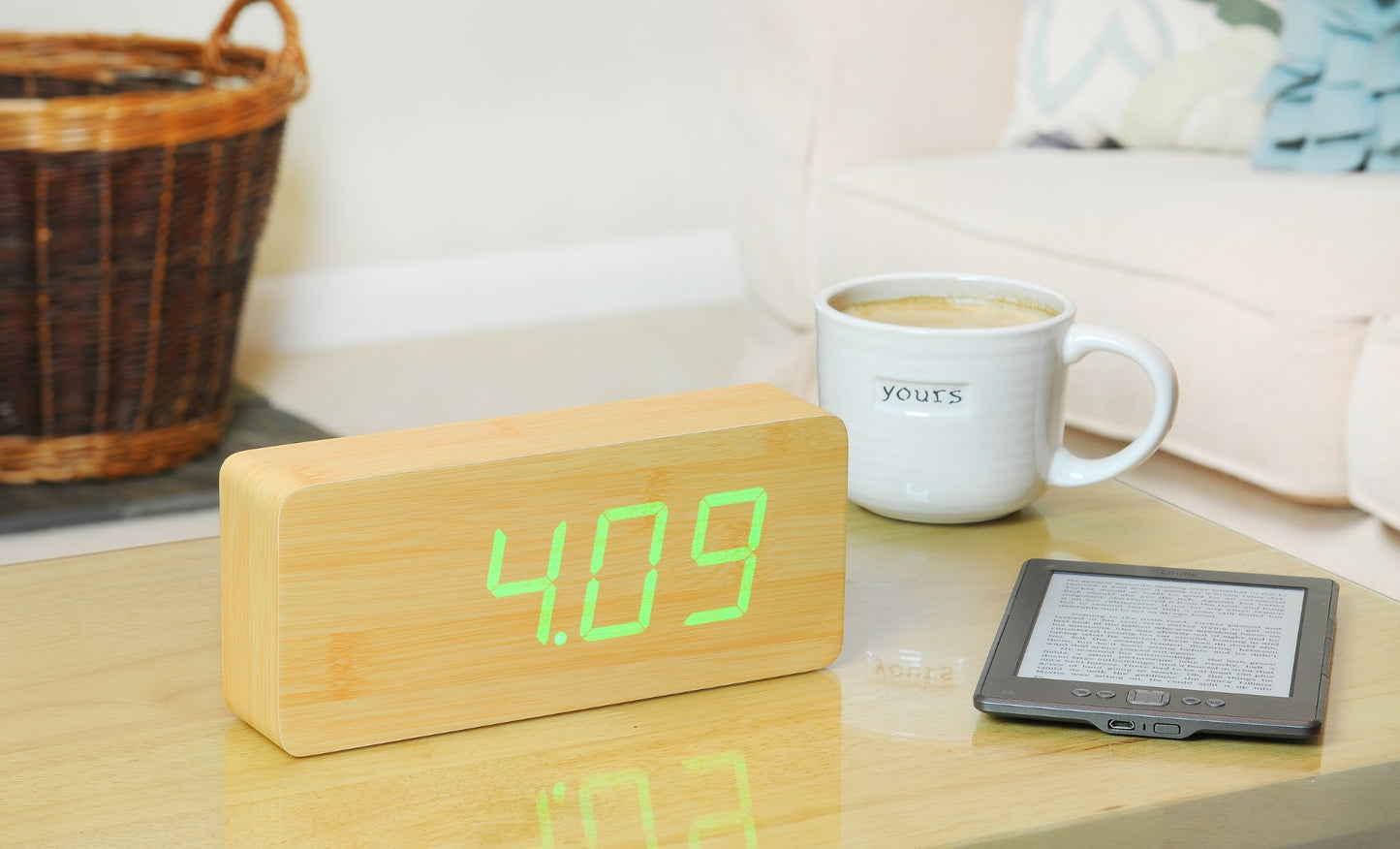 Ginko Design Slab Click Alarm Clock