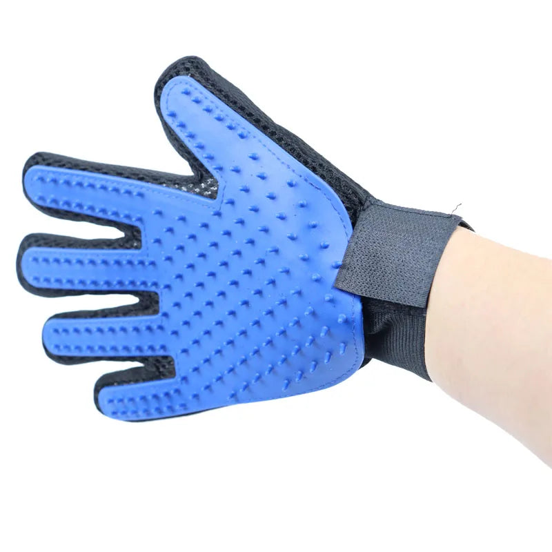 Pet Grooming Glove for Cats and Dogs Deshedding Brush Comb Silicone Hair Removal Glove