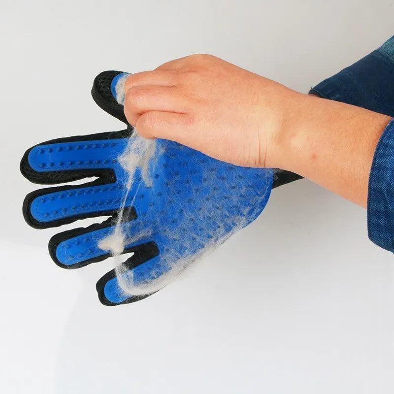 Pet Grooming Glove for Cats and Dogs Deshedding Brush Comb Silicone Hair Removal Glove