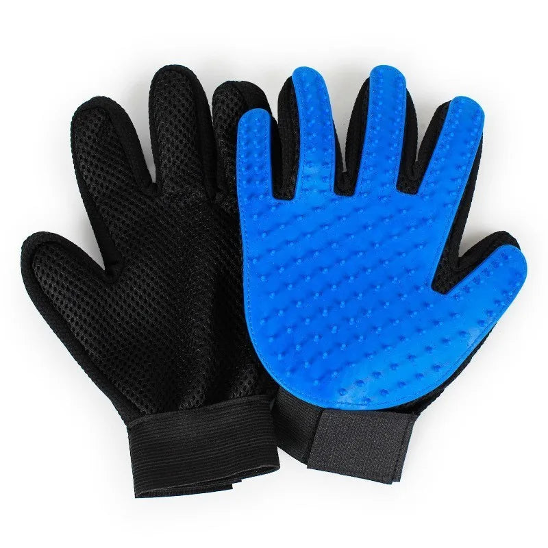 Pet Grooming Glove for Cats and Dogs Deshedding Brush Comb Silicone Hair Removal Glove