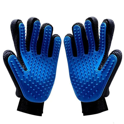 Pet Grooming Glove for Cats and Dogs Deshedding Brush Comb Silicone Hair Removal Glove