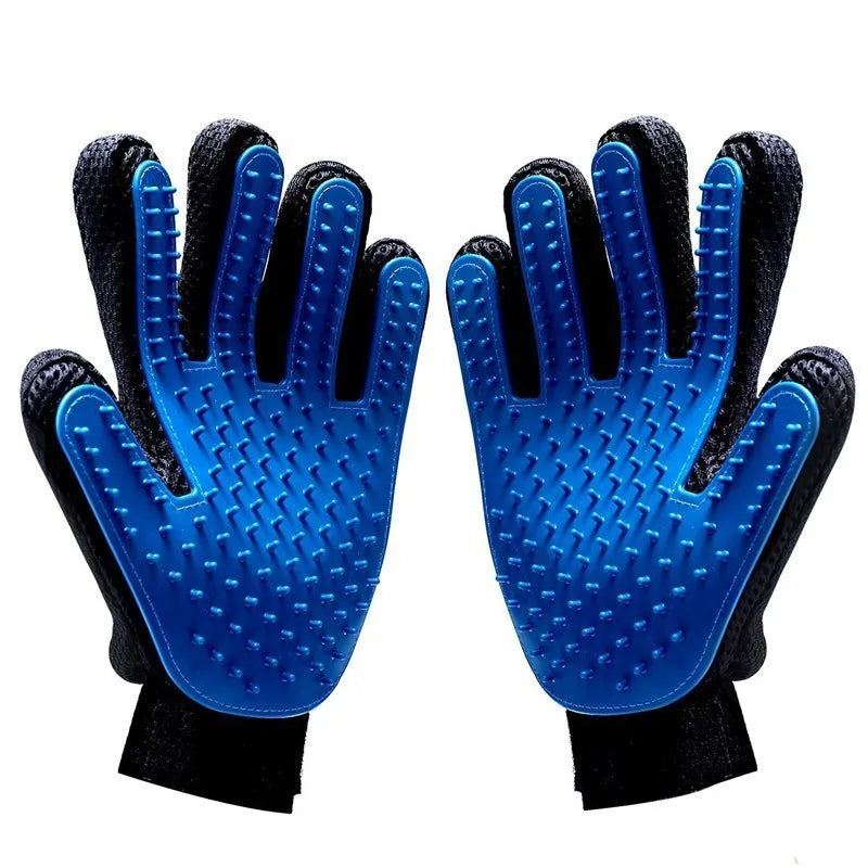 Pet Grooming Glove for Cats and Dogs Deshedding Brush Comb Silicone Hair Removal Glove
