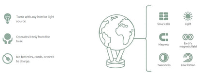 Black and Gold World Globe by MOVA
