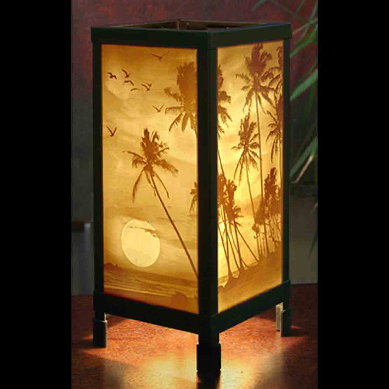 Tropical Sunset Luminaire Table Top Lamp