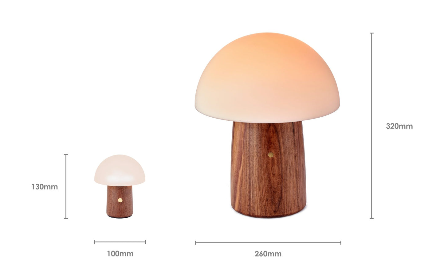 Alice Mushroom Lamp for end table or nightstand