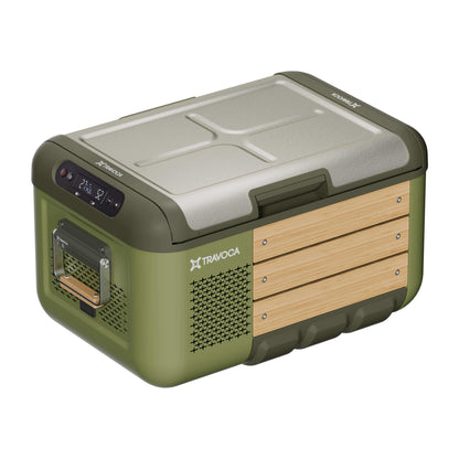 Travoca Rigel 25 dual zone eCooler featuring dual zones, premium components, and a sleek design for outdoor adventures.