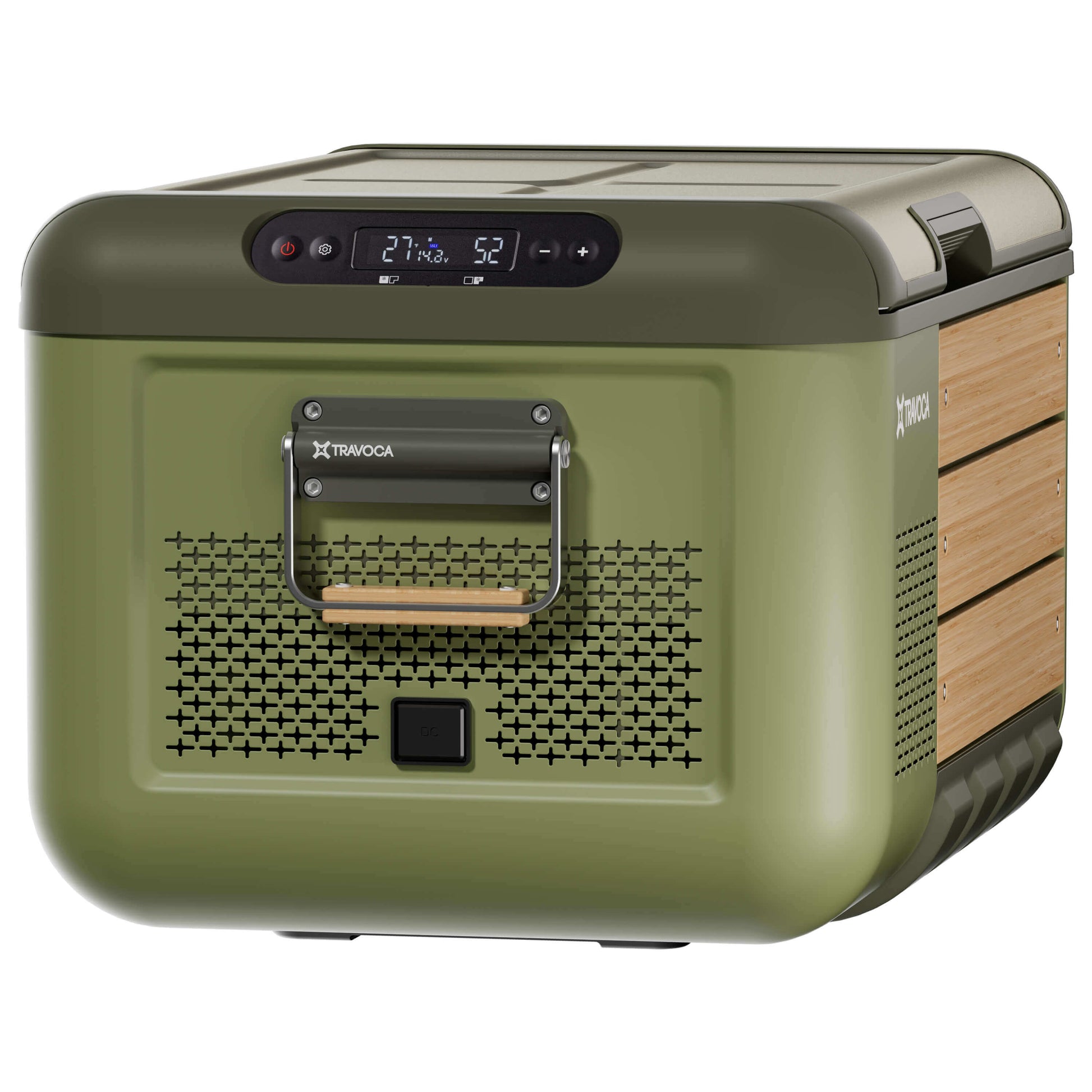 Travoca Rigel 45 Dual Zone eCooler with digital display and durable design.