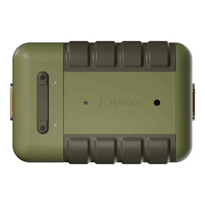 Travoca Rigel 45 Dual Zone eCooler top view showcasing its durable design and dual zone features.