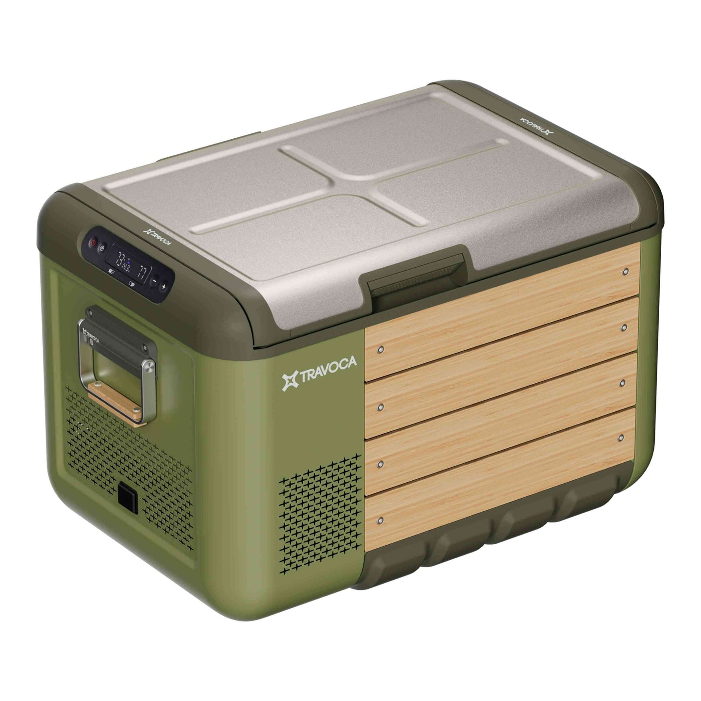 Travoca Rigel 60 Dual Zone eCooler featuring dual temperature controls and eco-friendly design.