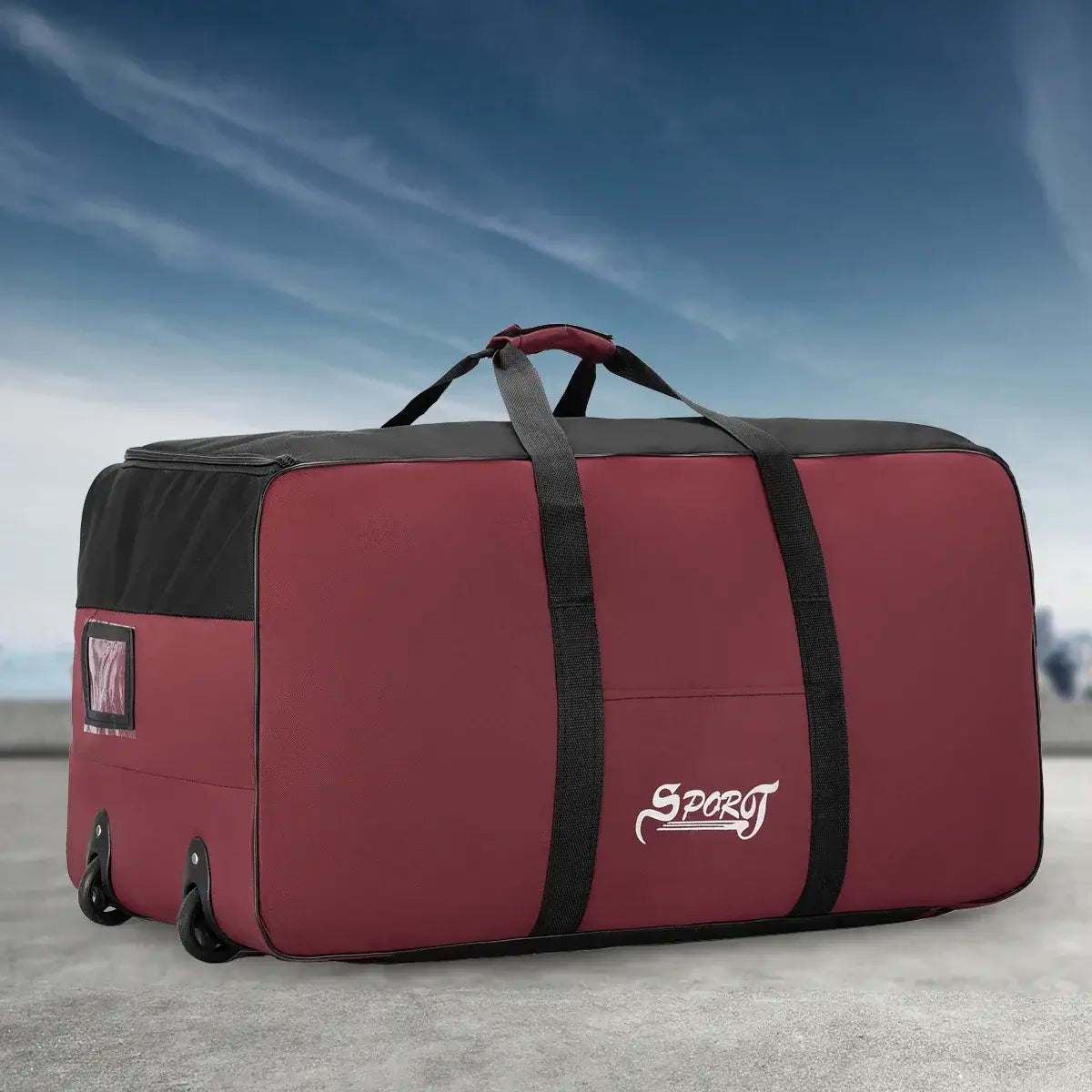 Outdoor Camping Picnic Equipment Storage Box, Storage Box with Wheels, Large-Capacity Oversized Travel Bag