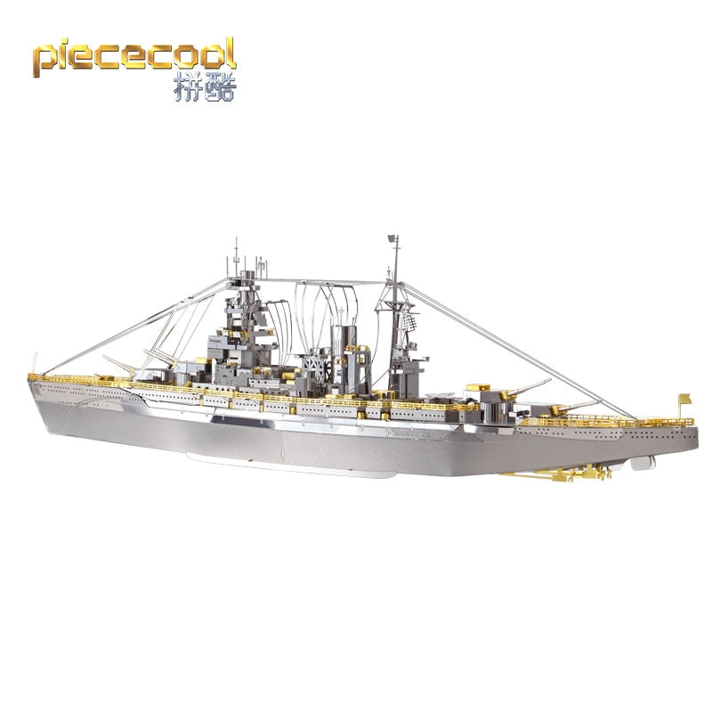 3D Metal Puzzle Model Building Kits Nagato Class Battleship Jigsaw Puzzle