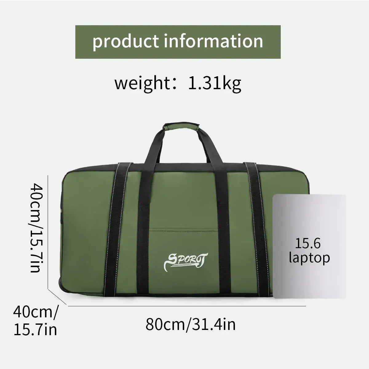 Outdoor Camping Picnic Equipment Storage Box, Storage Box with Wheels, Large-Capacity Oversized Travel Bag