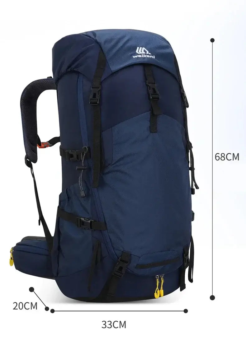 Outdoor Camping Climbing Trekking Bag - Hiking Backpack With Rain Organizer Daypack Travel Luggage Rucksack