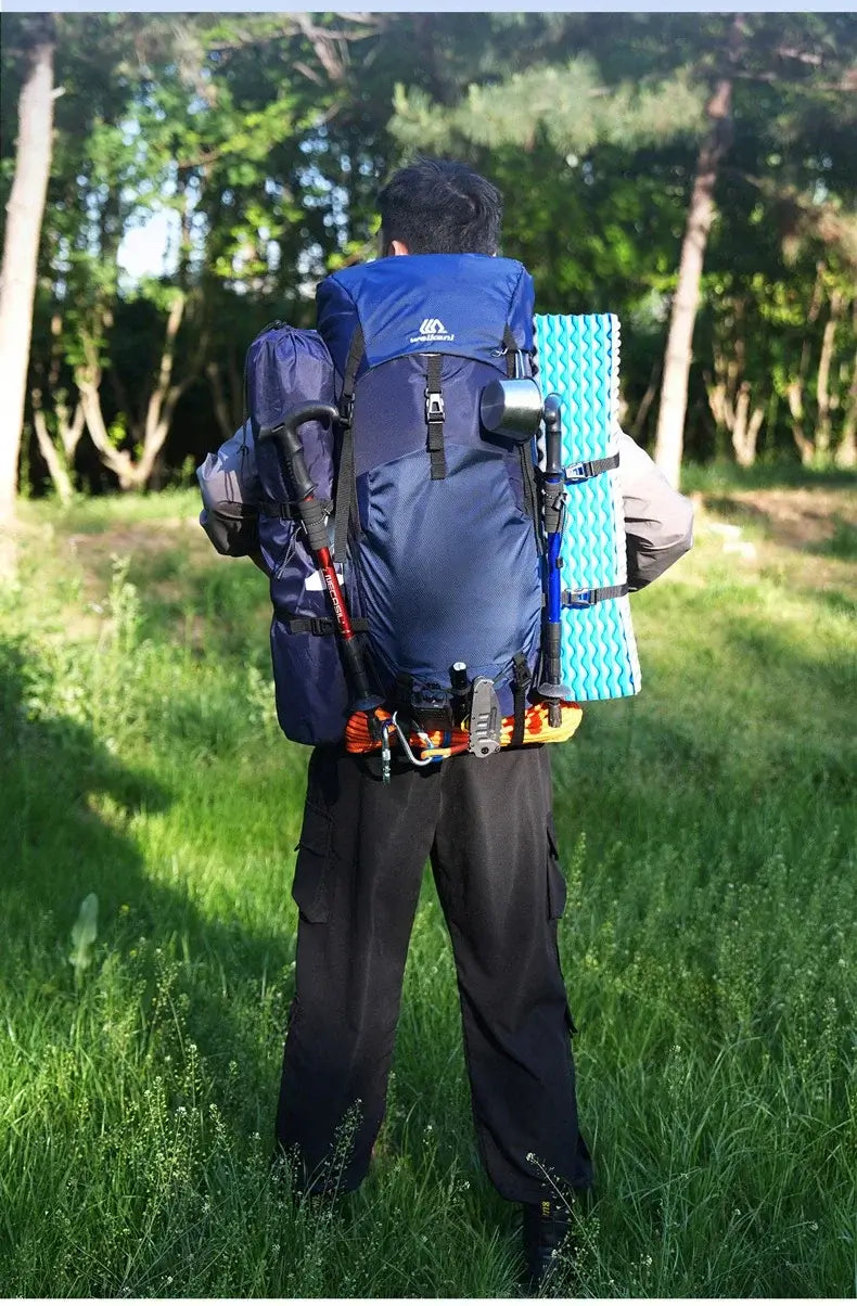 Outdoor Camping Climbing Trekking Bag - Hiking Backpack With Rain Organizer Daypack Travel Luggage Rucksack