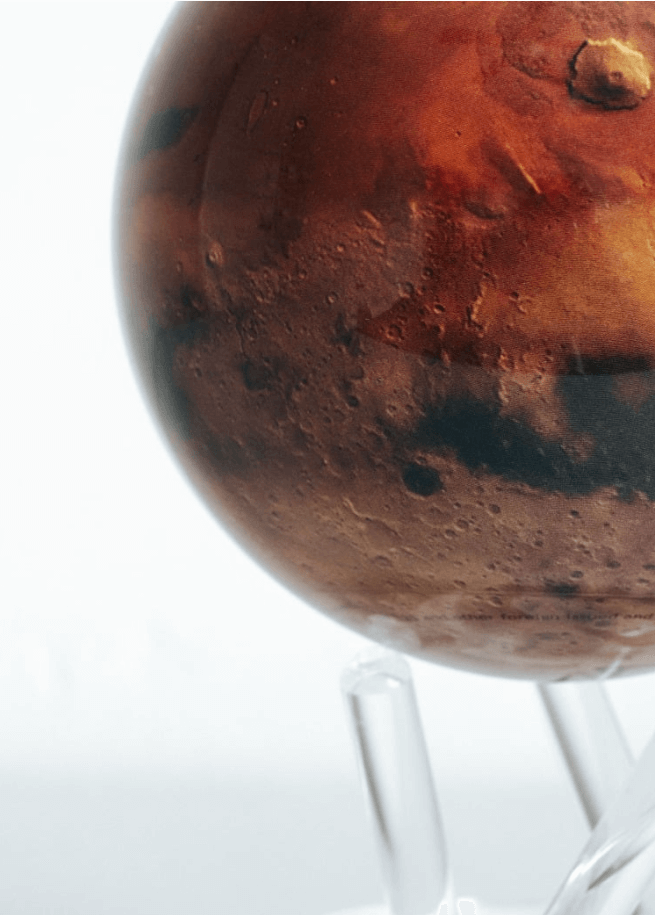 Planet Mars Globe by MOVA Rotating Globes Ambient Light