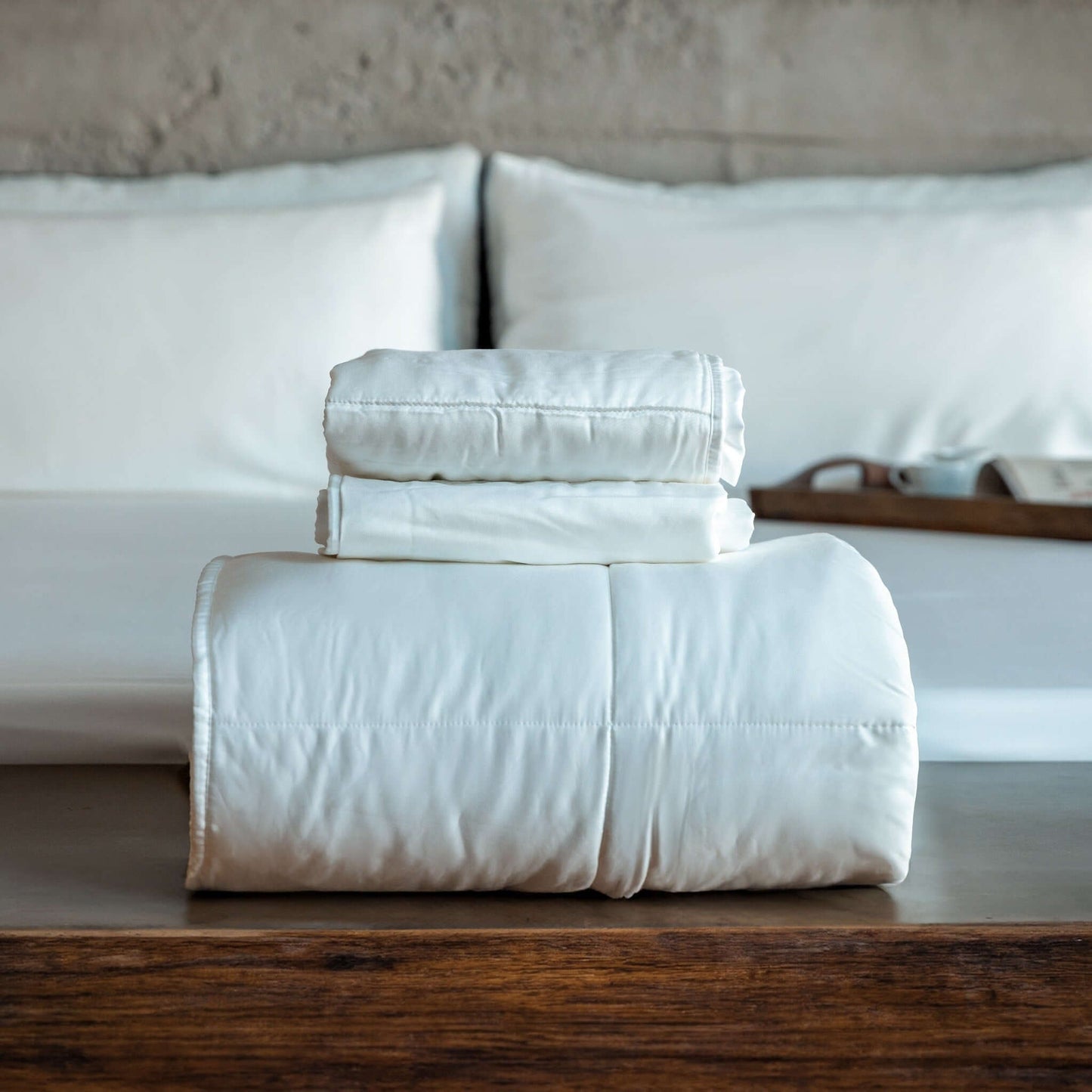 Temperature Regulating Eucalyptus Silk Comforter Set & Pillow Shams