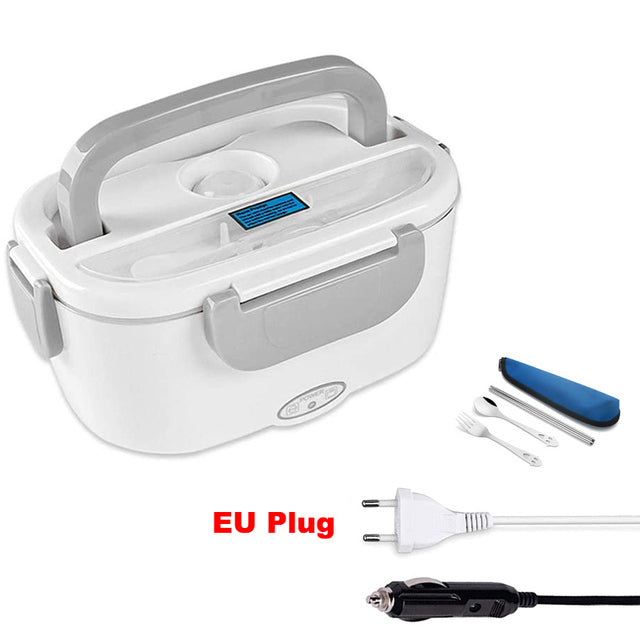 Electric Heated Lunchbox Portable Truck Car Picnic 12V 24V 110V 220V Food Warmer Heating Container Home Heater Lunch Box Set