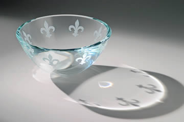 Fleur De Lis Bowl by Schlanser Design Studio