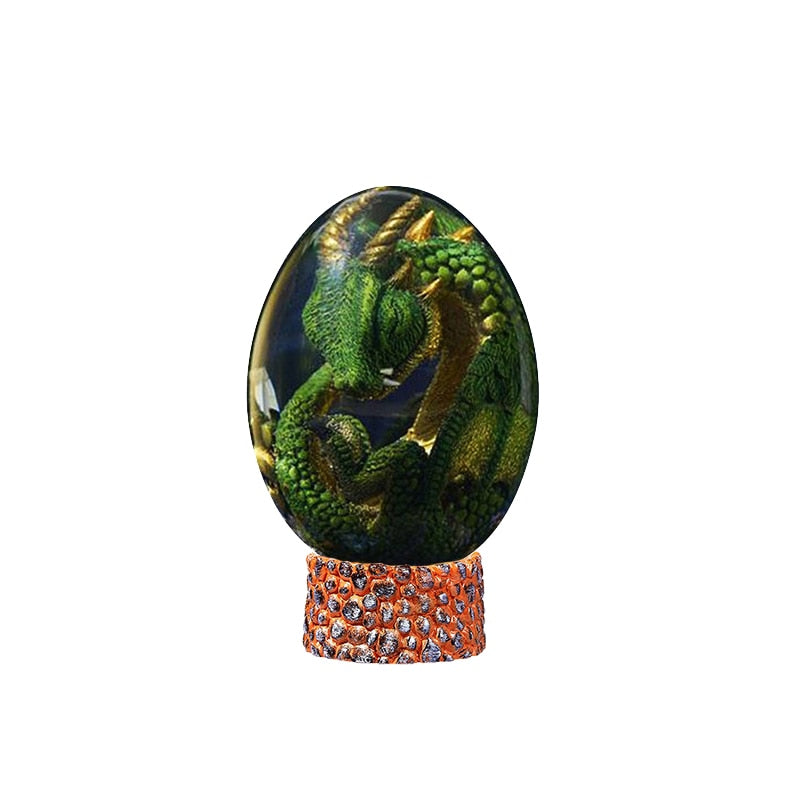 Lava Dragon Egg Resin Statue, Ornamental Baby Dragon Resin Eggs