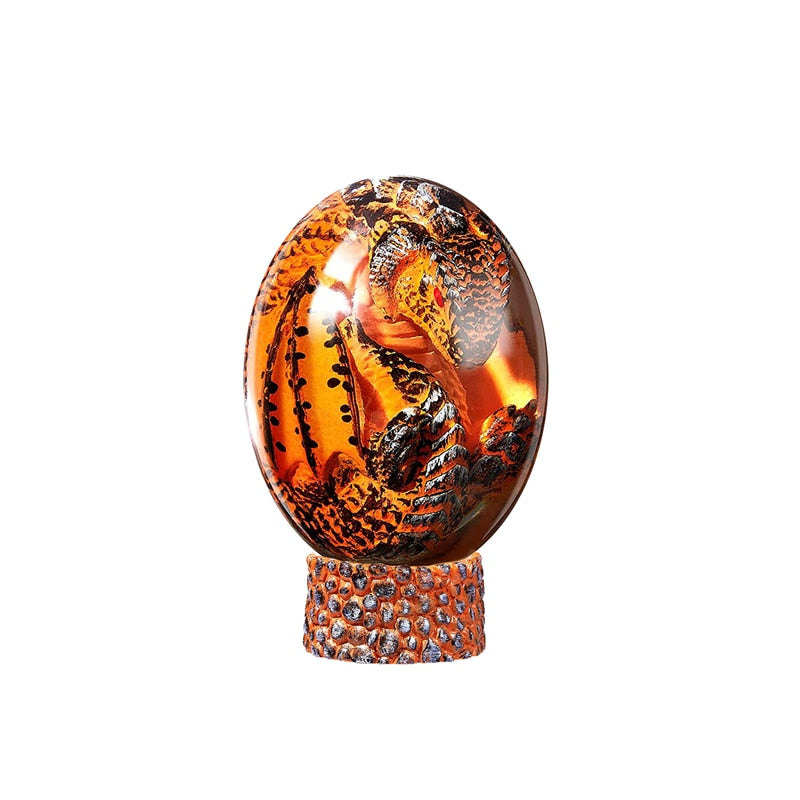 Lava Dragon Egg Resin Statue, Ornamental Baby Dragon Resin Eggs