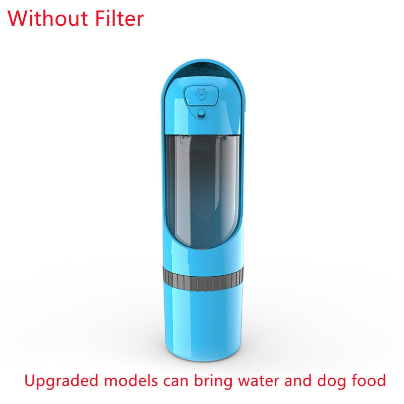Portable Dog Water Bottle Drinking Bowls for Dog Feeding Water Dispenser Pet Activated Carbon Filter Bowl Outdoor Dog Feeder
