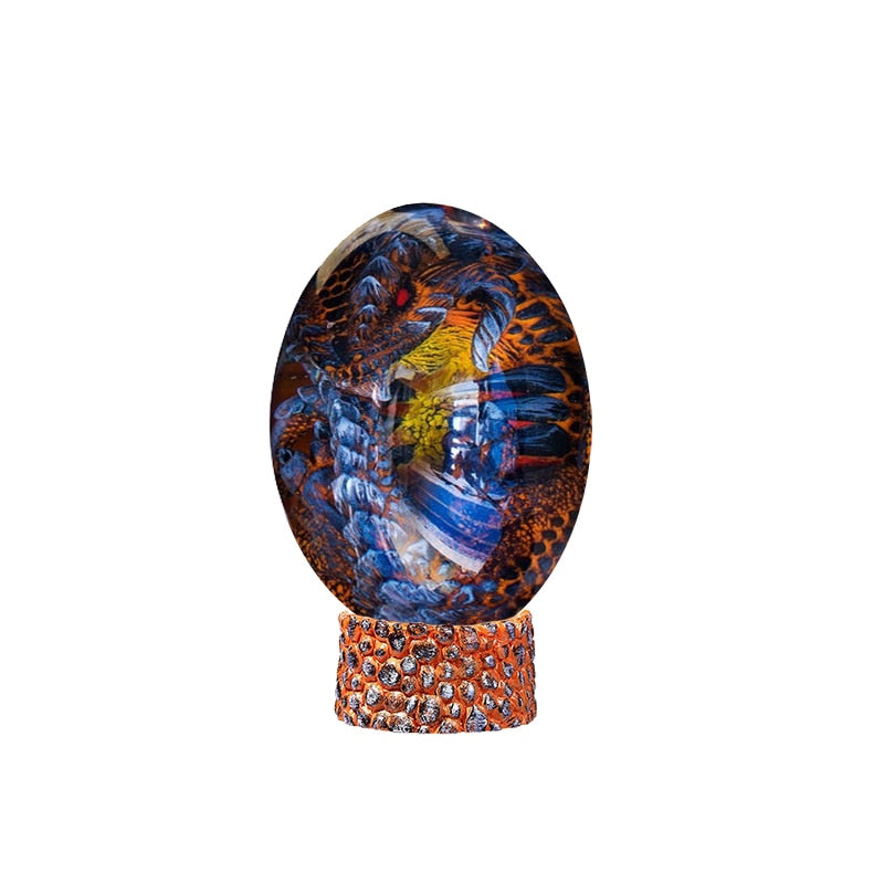 Lava Dragon Egg Resin Statue, Ornamental Baby Dragon Resin Eggs