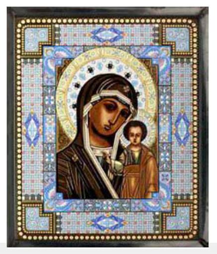 Our Lady of Kazanaya - Glassmaster Stained Glass Window