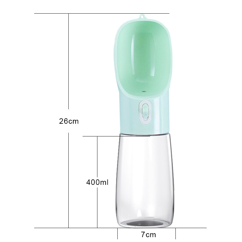 HOOPET Pet Dog Water Bottle Feeder Bowl Portable Water Food Bottle Pets Outdoor Travel Drinking Dog Bowls Water Bowl for Dogs