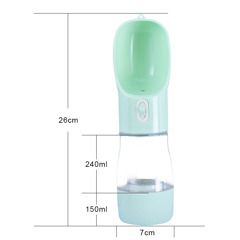 HOOPET Pet Dog Water Bottle Feeder Bowl Portable Water Food Bottle Pets Outdoor Travel Drinking Dog Bowls Water Bowl for Dogs