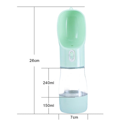HOOPET Pet Dog Water Bottle Feeder Bowl Portable Water Food Bottle Pets Outdoor Travel Drinking Dog Bowls Water Bowl for Dogs