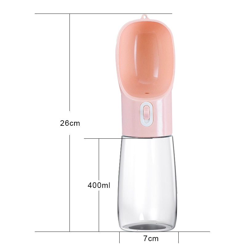 HOOPET Pet Dog Water Bottle Feeder Bowl Portable Water Food Bottle Pets Outdoor Travel Drinking Dog Bowls Water Bowl for Dogs