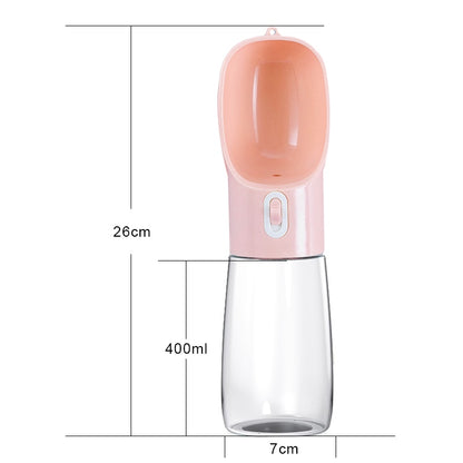HOOPET Pet Dog Water Bottle Feeder Bowl Portable Water Food Bottle Pets Outdoor Travel Drinking Dog Bowls Water Bowl for Dogs