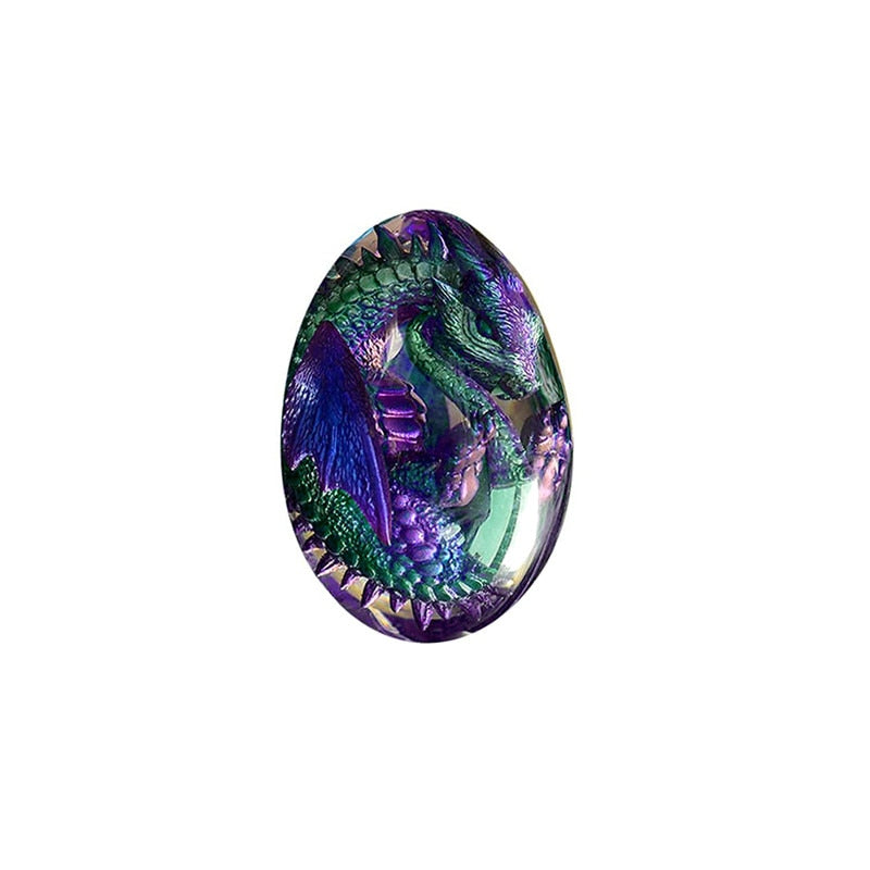 Lava Dragon Egg Resin Statue, Ornamental Baby Dragon Resin Eggs