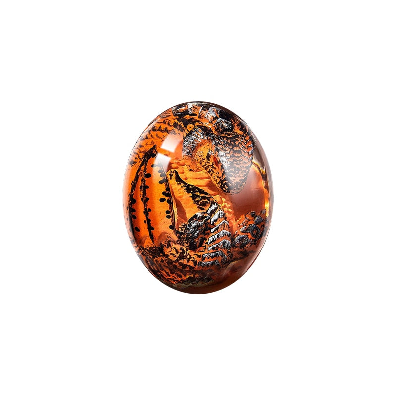 Lava Dragon Egg Resin Statue, Ornamental Baby Dragon Resin Eggs