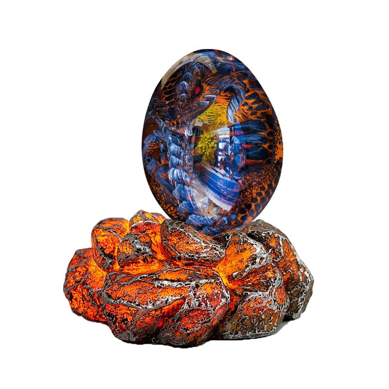 Lava Dragon Egg Resin Statue, Ornamental Baby Dragon Resin Eggs